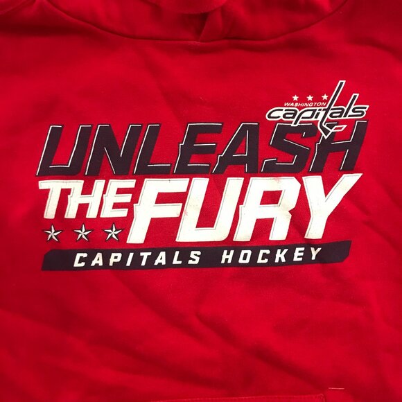 Fanatics Washington Capitals "Unleash the Fury" Hoodie - Size Large - Red - Picture 2 of 5